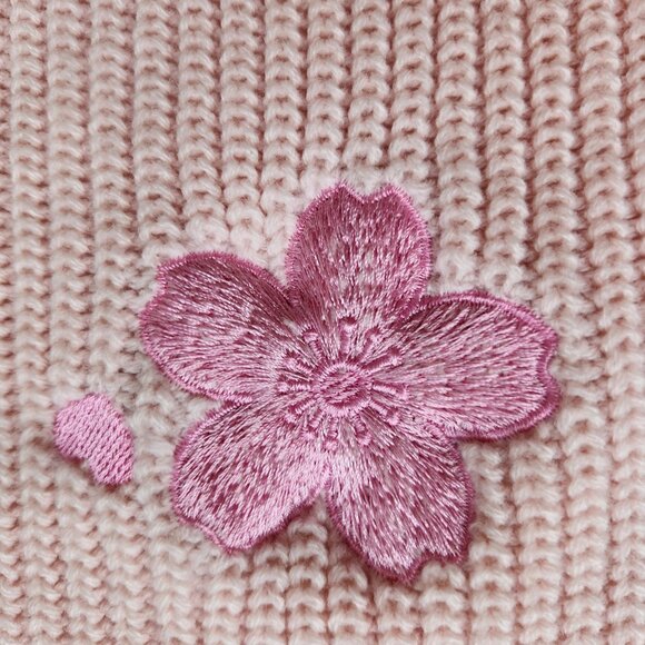 Sweet Society Pink Sakura Oversized Cropped Cardigan Sweater Soft Cute Cozy XL - Picture 8 of 12